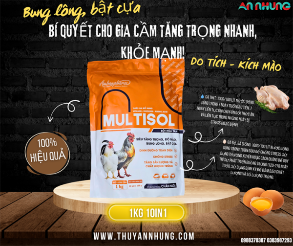 Á Châu MULTISOL 1kg - Thuốc Bổ Cao Cấp - Gói 10in1