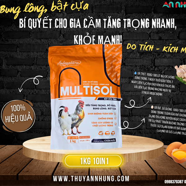Á Châu MULTISOL 1kg - Thuốc Bổ Cao Cấp - Gói 10in1