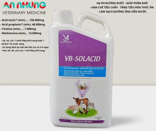 VB SOLACID 1 Lít - Acid Amin, Amino - thùng 15chai
