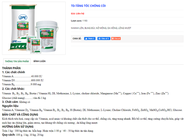 ND TĂNG TỐC CHỐNG CÒI 1Kg - Gói - Ảnh 3