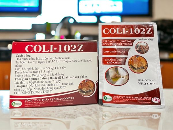 Goovet Coli 102Z (gói nhỏ) 10gr - hộp 50 gói - Ảnh 3