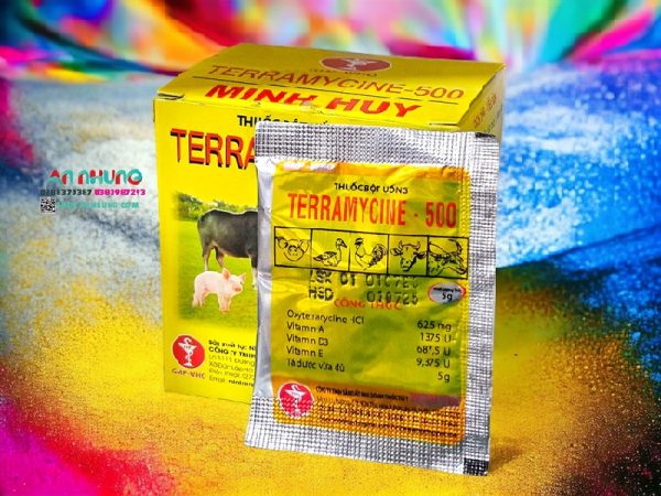 Minh Huy Teramycine 500 Bạc 5gr - Hộp 25 gói - Ảnh 5