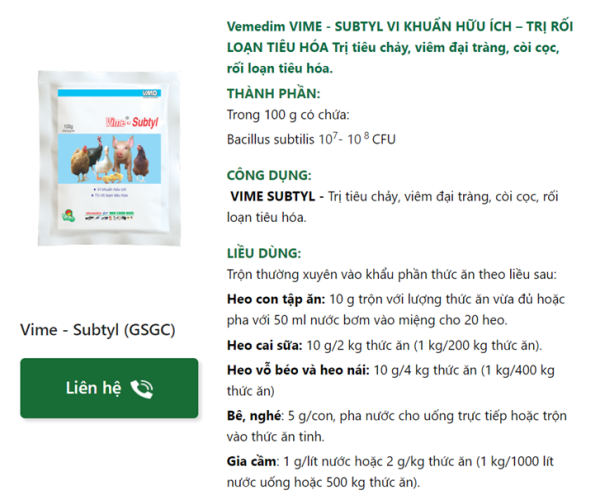 VMD Subtyl - Men tiêu hóa sống - Hộp 10 gói - Ảnh 3