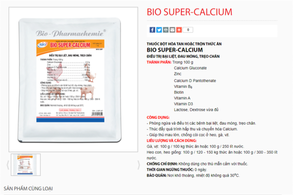 BIO SUPER CALCIUM - Thùng 20kg - Ảnh 4