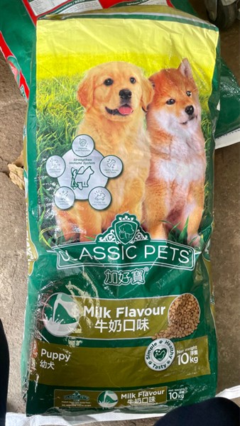 Cám Chó Classic Pupy vị sữa -400g - Bao 10kg