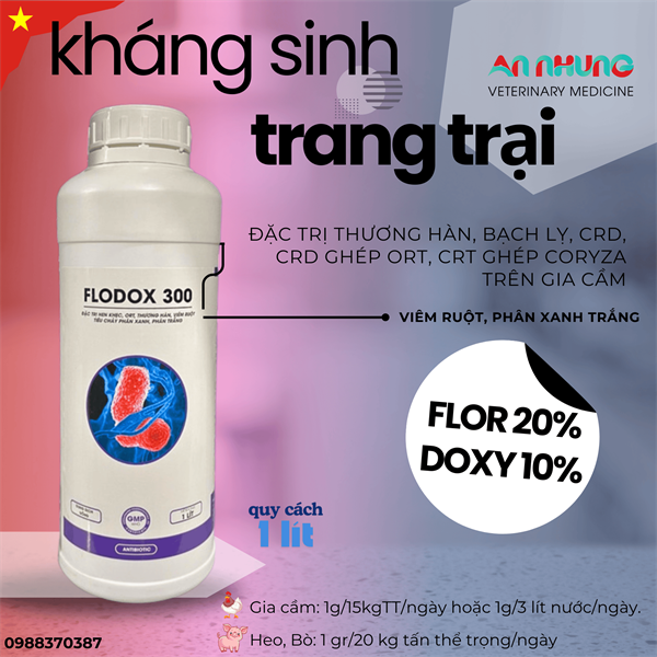 AGRI FLODOX 300 Oral 1 lít - Chai