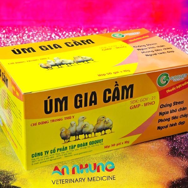 Goovet - Úm gia cầm 10gr - Hộp 50 gói