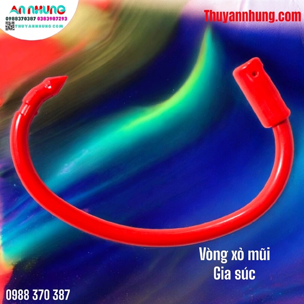 Vòng nhựa xỏ mũi Bò - cái