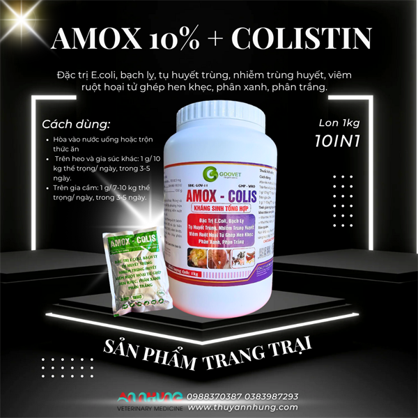 GOOVET AMOX COLISTIN 1Kg - Lon 1kg