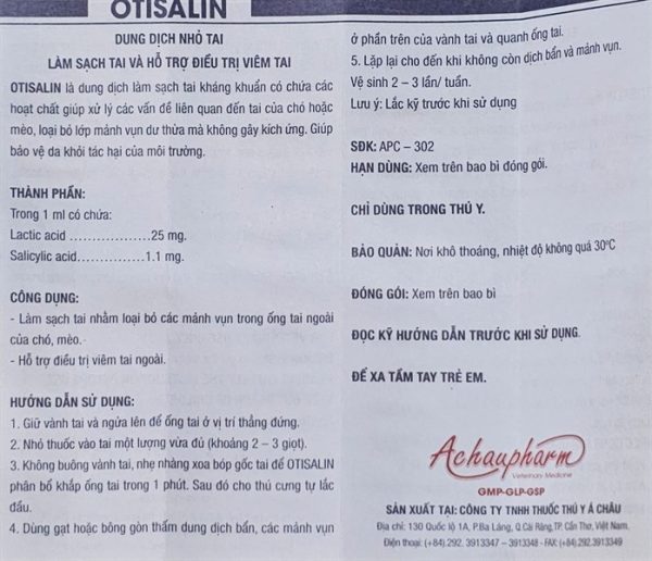 Á Châu Otisalin 100ml - Lọ - Ảnh 4
