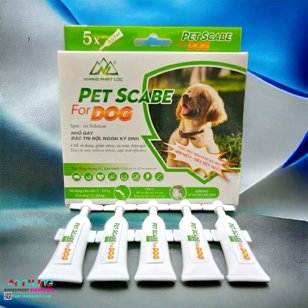 KPL PET SCABE FOR DOG - 0.67ml- nhỏ gáy cho chó từ 2-10KG - Hộp Xanh