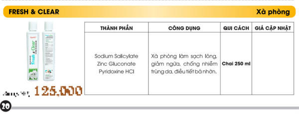 Á Châu Fresh Clear 250ml - Mềm lông, chống nấm - Ảnh 2