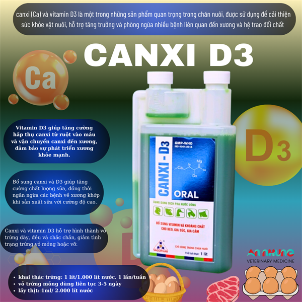 SAGOPHAR CANXI D3 1 Lít Oral - 1 LÍT