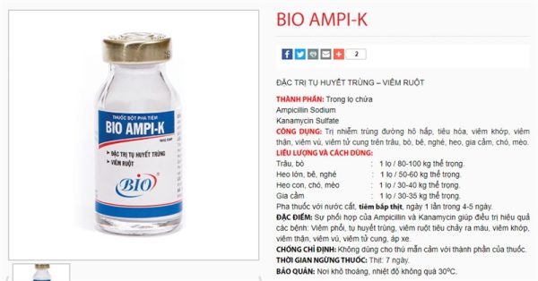 Bio Ampi K 10ml - Lọ 10ml - Ảnh 3
