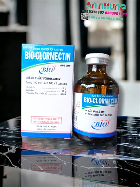 BIO CLORMECTIN - Tẩy Giun và Sán - Lọ 50ml