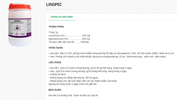 AGRIVIET LINSPEC 1kg - Lon 10in1 - Ảnh 4