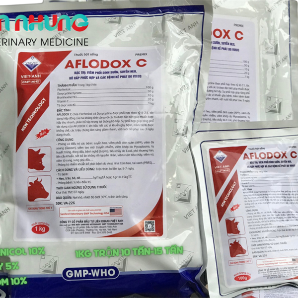 VIAVET A FLODOX C 1kg - Hàng trộn - Gói 10in1