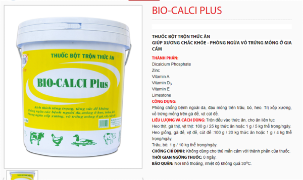 BIO CALCI PLUS - Bao 10kg - bao 10 kg - Ảnh 2