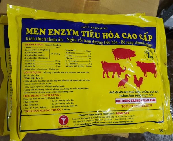 MINH HUY MEN ENZYM - VI SINH TIÊU HÓA CAO CẤP 1kg - MEN VÀNG - Thùng 10kg - Ảnh 3