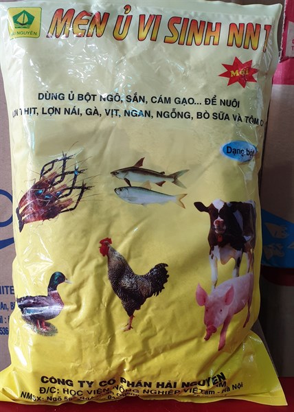 Men Ủ Vi Sinh NN1 - Ủ bột ngô, sắn, cám gạo 1kg - Gói
