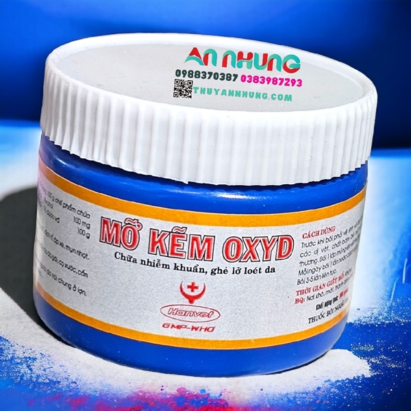 Hanvet Mỡ Kẽm OxyD - Hũ 100gr