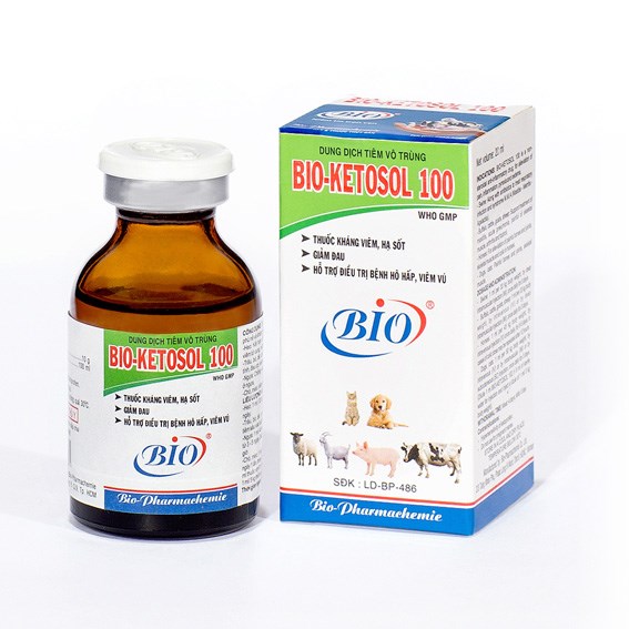 BIO KETOSOL 100 100ml - Ketoprofen 10% - Lọ 100ml