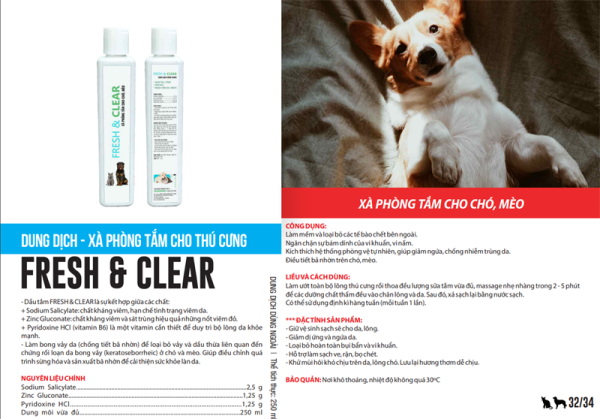 Á Châu Fresh Clear 250ml - Mềm lông, chống nấm - Ảnh 3