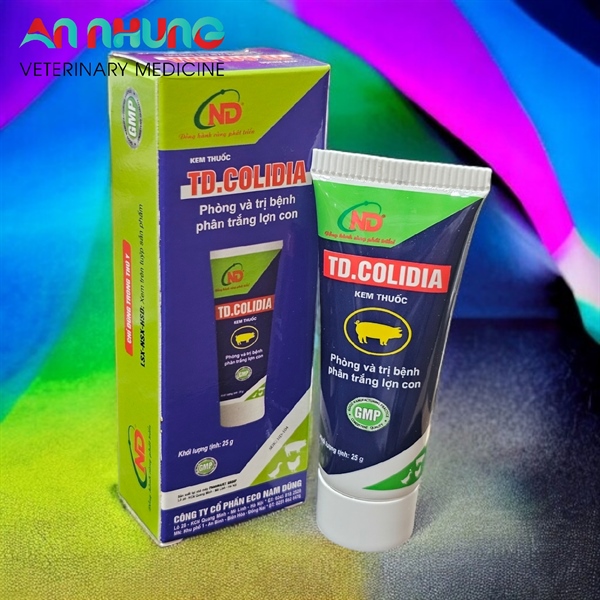 ND Colidia 25gr - quẹt lưỡi trị tiêu chảy heo con - Neomycin Colistin - Tuýp