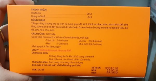 CLay Oxytocin 2ml/ống - Thùng 150 hộp - Ảnh 2