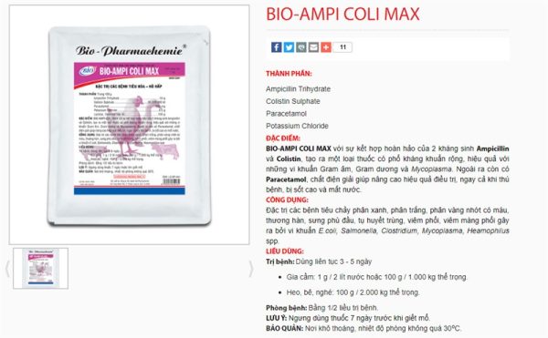 BIO AMPI COLI MAX - Gói - Ảnh 3