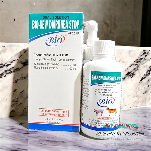 Bio New Diarrhea Stop 150ml _Gentamycin Oral - Lọ