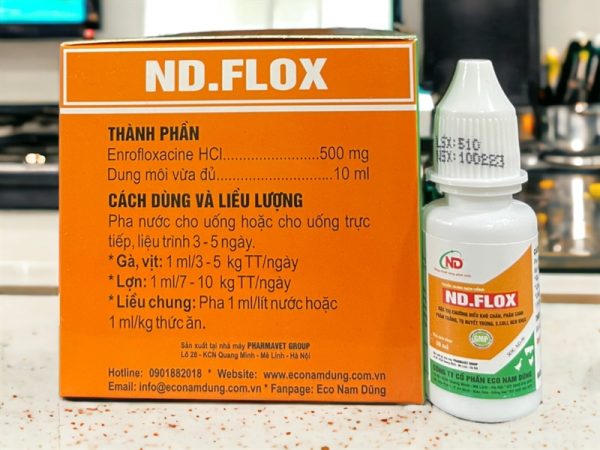 ND Flox 10ml (Chướng diều, khô chân) - Hộp 15 lọ - Ảnh 3