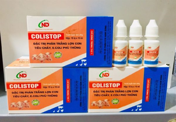 ND ColiStop Oral 10ml - Đặc trị phân trắng lợn con - Lọ