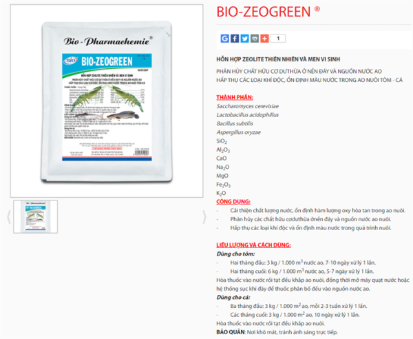 BIO ZEOGREEN (Thuysan) 1kg - Gói - Ảnh 4