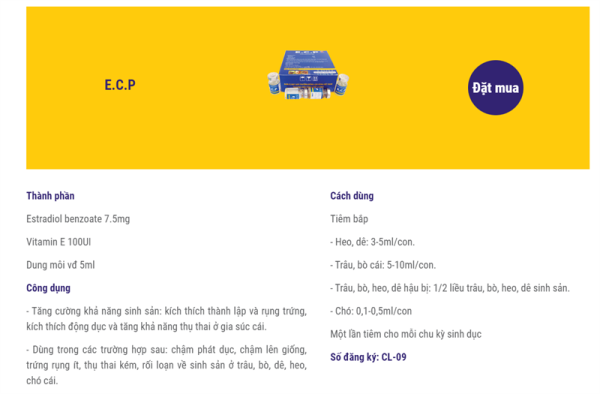 Cai Lậy ECP 5ml - Thùng 72 hộp - Ảnh 2