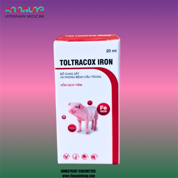 Agri Toltracox iron - sắt cầu trùng 20ml - Chai 20ml