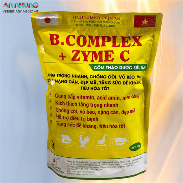 SUMI BCOMPLEX + ZYMEC CỐM 1kg - Gói 10in1
