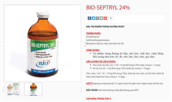 BIO SEPTRYL 24% - 100ml - Lọ - Ảnh 3
