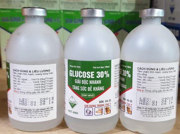 VIAVET Glucose 30% 100ml - Lọ - Ảnh 2
