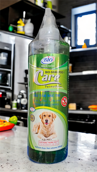 Bio Shampoo 1 Care 450 ml - Trị ve, rận, bọ chét - Thùng 20 chai