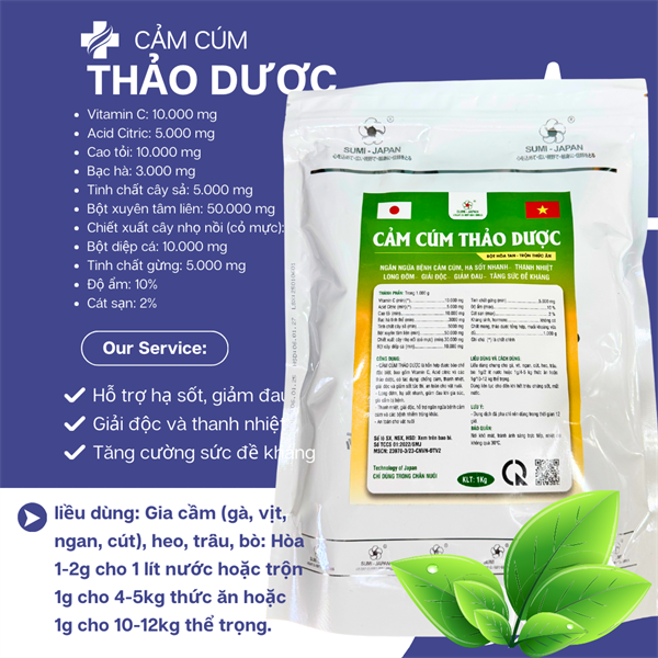 SUMI CẢM CÚM THẢO DƯỢC 1kg
