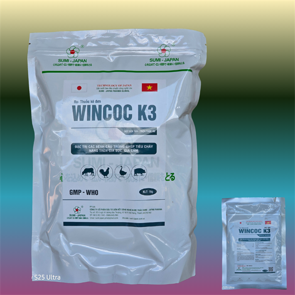 SUMI WINCOC K3 - Đặc trị cầu trùng ghép tiêu chảy - 1kg - 10in1