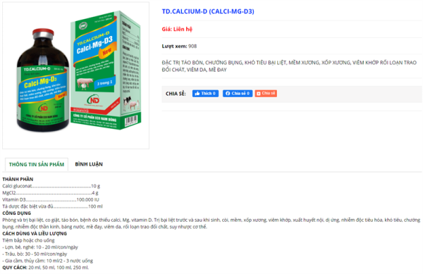 ND Calcium MG D3 20ml - Ảnh 3