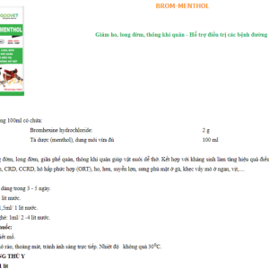 Alternative view of GOOVET BROM MENTHOL Oral 1 lít - Chai