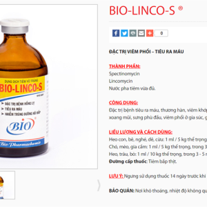 Alternative view of BIO LINCO S 100ml - Lọ 100ml
