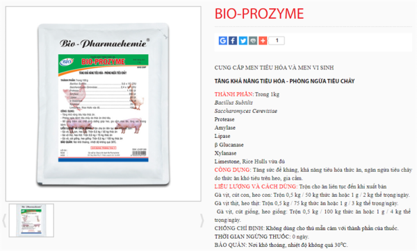 BIO PROZYM 1kg - Thùng 20kg - Ảnh 3