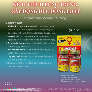 ND ESTROL 6ml - Cloprostenol - Hộp 2 lọ
