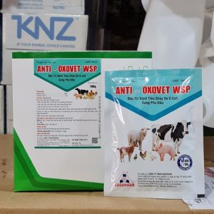 Sagophar Anti Oxovet WSP 100gr - Đặc Trị Tiêu Chảy Do E.coli Sưng Phù Đầu - Gói