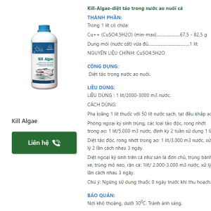Alternative view of VMD Kill-Algae ( CÁ) 1Lit - Diệt Tảo - Can