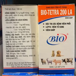 Alternative view of BIO TETRA 200 LA - 100ml - Lọ